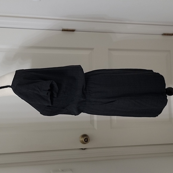 Broadway & Broome Size 4 Black 100% Silk Dress, Elastic Waist, Short Sleeve, EUC - Picture 3 of 13